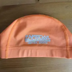 CENTRAL SPORTS 水泳帽 オレンジM 記名なし