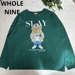 SLAY BEAR by THE WHOLE NINE スウェット トレーナー