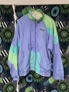 90s 90年代 diadora ジャンパー M 紫・緑・青