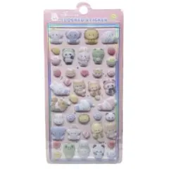 フロッキーシール　ふわふわ　もふもふ　立体シール　ぷっくり　パンダ　動物