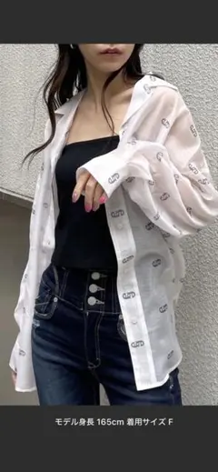 EMODA⭐︎クロスeエアリーシャツ 試着のみ