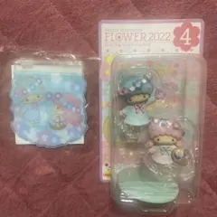 サンリオフラワーくじ キキララのフィギュアとジッパーバッグセット
