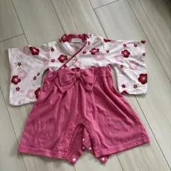 70センチ　ひな祭り　ロンパース