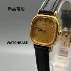 セイコー ヴィンテージ レディース腕時計 ゴールド メッシュ 新品電池