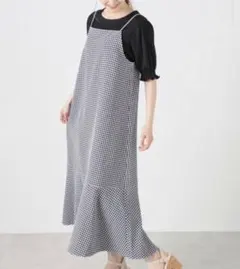 Honeys ギンガムチェック　キャミワンピース