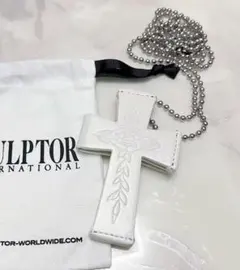 SCULPTOR クロスストラップウォレット　スカルプター　ホワイト A