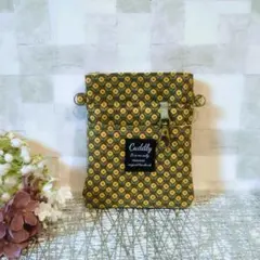 北欧花柄　ナースポーチ　オーガナイザー　移動ポケット　仕分け　花　黄色