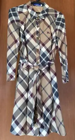 Burberry Blue Label チェック柄ワンピース 38