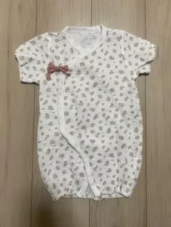 ツーウェイオール　花柄　50-70cm 綿100% アカチャンホンポ