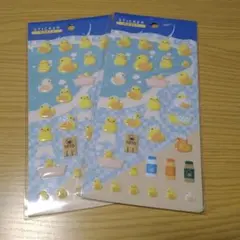 ぷっくりシール　銭湯あひる　セット