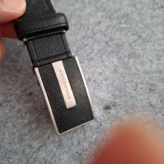 BURBERRY バーバリー ブラックレザー ベルト