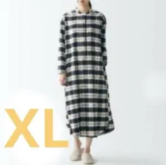 無印フランネルクルタチェック柄XL
