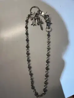 シルバー クロスモチーフ ウォレットチェーン