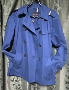 coach トレンチコート コート アウター　ジャケット　ネイビー　M 美品