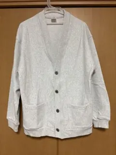 coen グレー　スウェット地　カーディガン　　　春アウター