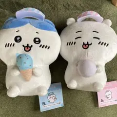 ちいかわ一番くじＡ賞ちいかわとＢ賞ハチワレアイスクリームぬいぐるみ2点セット