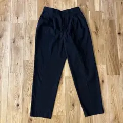 グローバルワーク　あったかウツクシルエットテーパードパンツ　LL ブラック