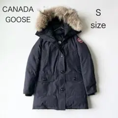 4948【美品】カナダグース　ブロンテパーカー ダウンコート ファー付き　S 紺
