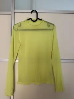 GU 蛍光イエロー 長袖 Tシャツ M