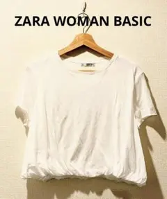 ★新品★ZARA WOMAN BASIC 半袖 Tシャツ ホワイト Lのサムネイル