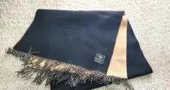 【値下げ】ピュアカシミヤ100% ストール ブラック/ベージュ