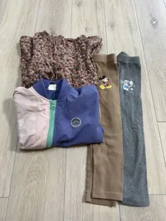 100cm 春服セット(パンツ➕アウター➕チュニック)