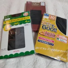 未使用 ストッキング 7足 まとめ売 タイツ 黒 ブラック