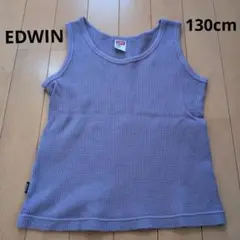 EDWIN パープル ノースリーブタンクトップ 130