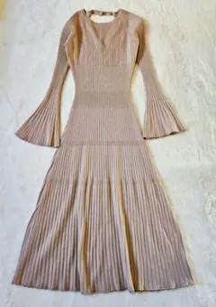 rienda リエンダ ニットロングワンピース 長袖