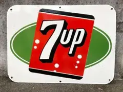 ビンテージ 大型 看板 7UP 幅76cm / ガレージ アメリカンダイナー