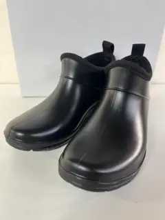 【新品】完全防水レインブーツ（ショート）　ブラックM（23～23.5cm）