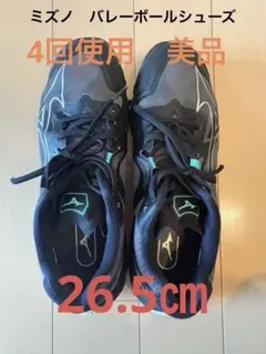 Mizuno バレーボールシューズ ブラック/ターコイズ - メルカリ