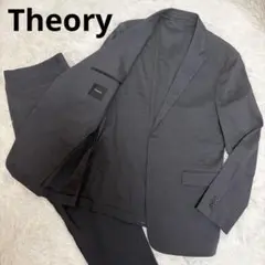 【新品・未使用】Theory スーツ 上42／下32 XLダークグレー リネンのサムネイル