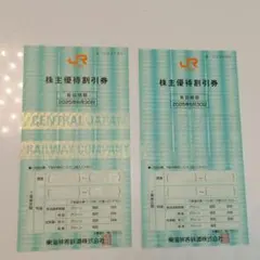 JR東海 株主優待割引券　2025年6月30日まで　2枚