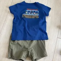 ポン様専用　 mont-bell バスイラスト Tシャツ 80