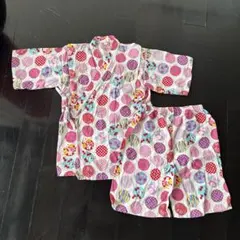 甚平 子供用 130サイズ 金魚 桜柄