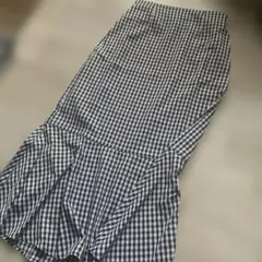 【未使用】オリーブデオリーブ　ギンガムチェックロングマーメイドスカートのサムネイル