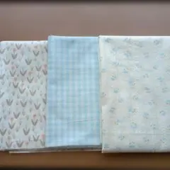 綿プリント生地 3種