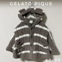 【GELATO PIQUE】ジェラートピケフード付きポンチョコート 80-90