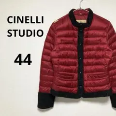チネリスタジオ レディース ダウンジャケット 赤 フードなし 44 LL ⭐︎