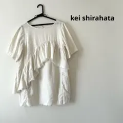 ナチュカラ】ピンタックブラウス Tシャツ 良品 綿100% シアー感 