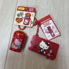サンリオ　ハローキティ コインケースキーホルダー　ミニミラーコームキーホルダー