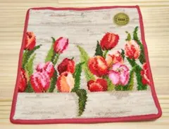 【FEILER】【新品】チューリップ柄 ハンカチ 25cm