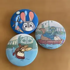 ディズニーリゾート　ズートピア　缶バッジコレクション