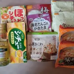 食料品セット・まとめ売り★レトルトカレー★ぶどう酢・梅がゆ★おこわのサムネイル