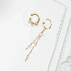 イヤーカフ2点set〜パール〜