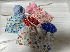 ぷっくりミニ巾着 4点セット