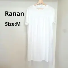 Ranan ひんやり！チュールレイヤードチュニック オフホワイトM