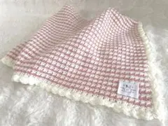 ふんわり編み スカラップ縁のミニブランケットのサムネイル