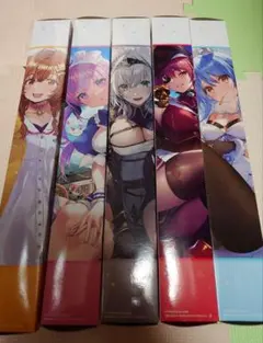 一番くじホロライブ　キャンバス地タペストリー　５点フルコンプセット